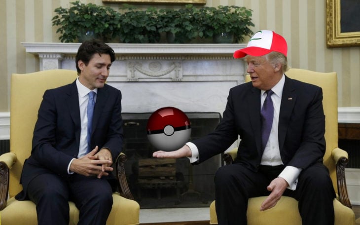 Batalla Photoshop Donald Trump y el primer ministro de Canadá