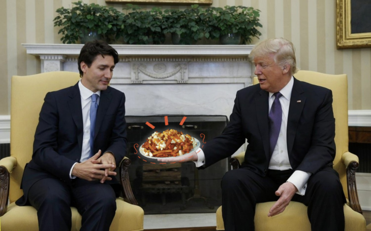 Batalla Photoshop Donald Trump y el primer ministro de Canadá