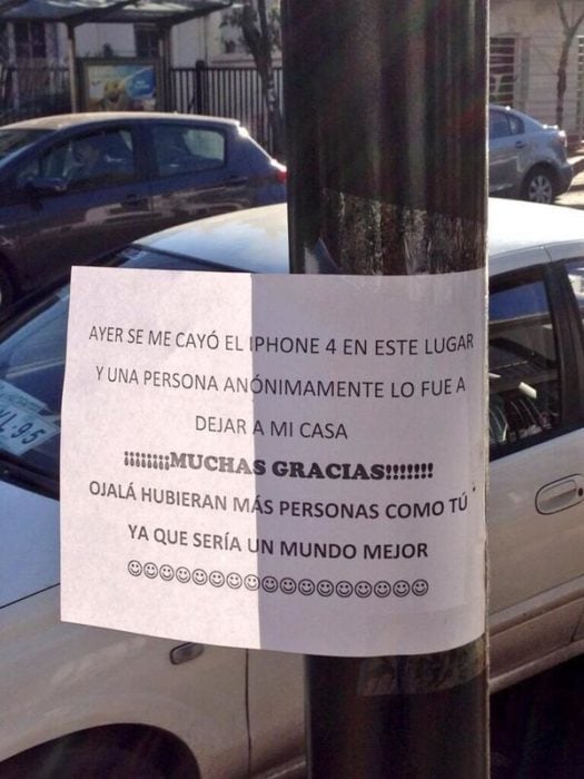 nota poste perdió iphone y se lo devolvieron