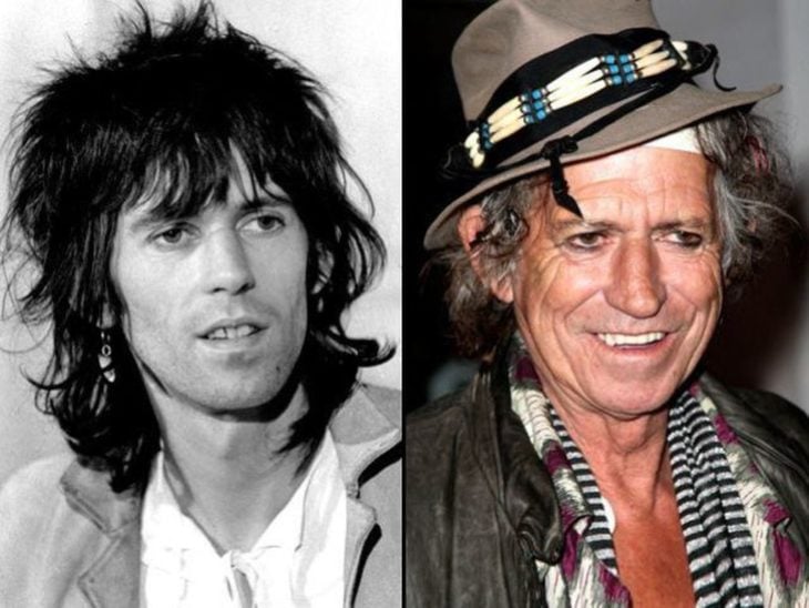 antes y después de keith richards