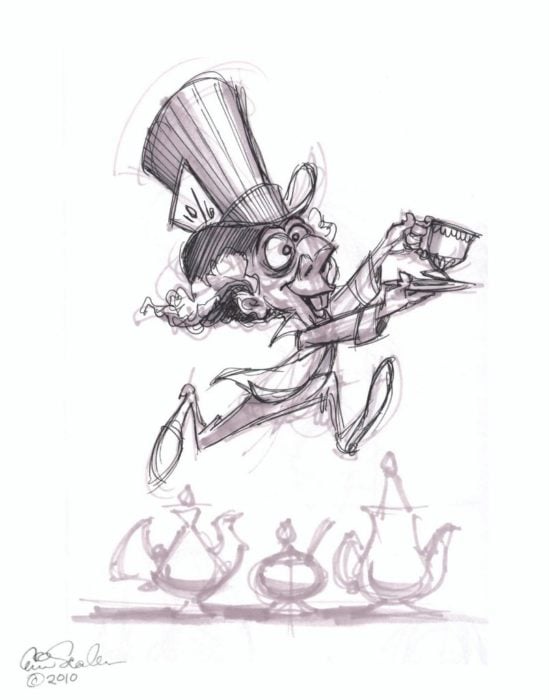 Somberro loco taza de te ilustración