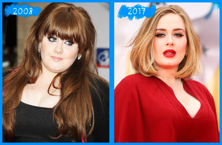 adele antes y después