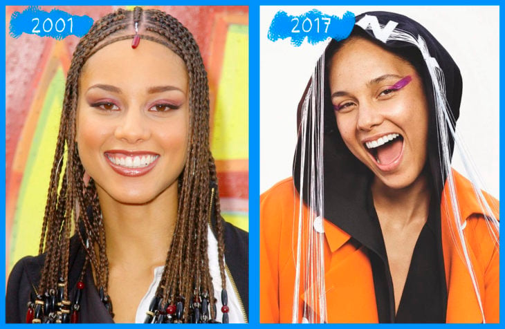 alicia keys antes y después