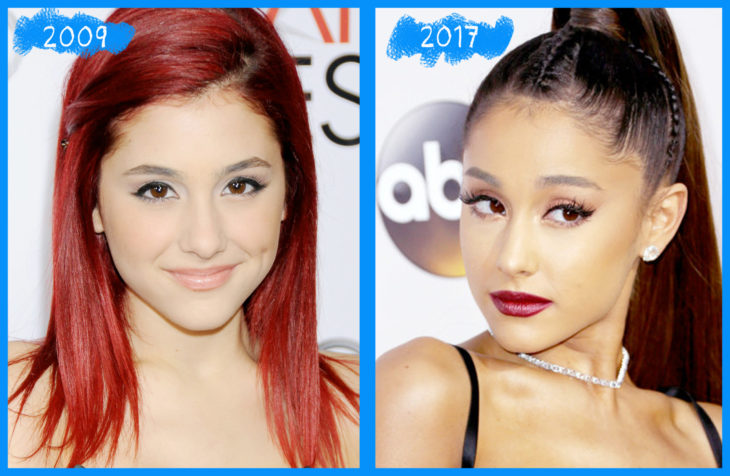 ariana grande antes y después