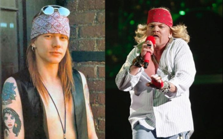 axl rose antes y después