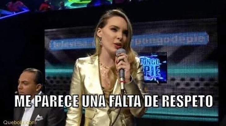 belinda diciendo que es una falta de respeto