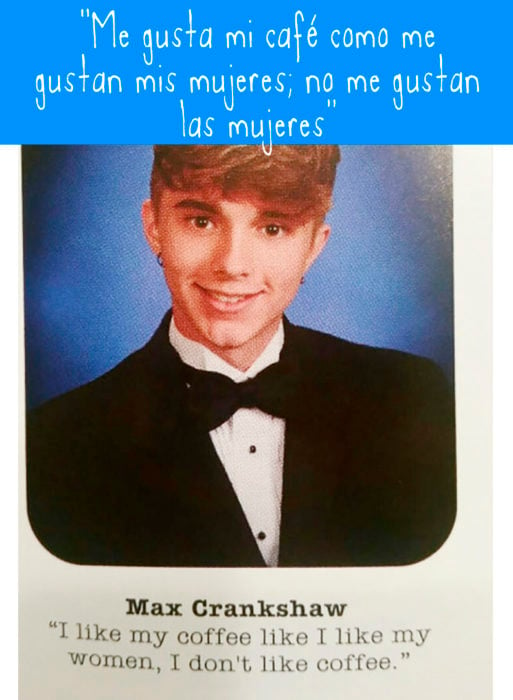 foto de anuario de chico con peinado de justin bieber