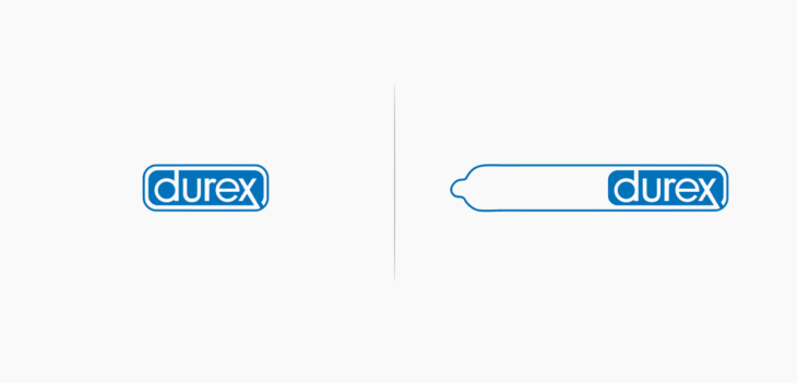 logo de durex en forma de condón