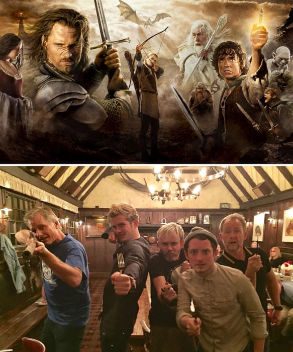 actores de The Lord of the Rings - 2001 vs 2017