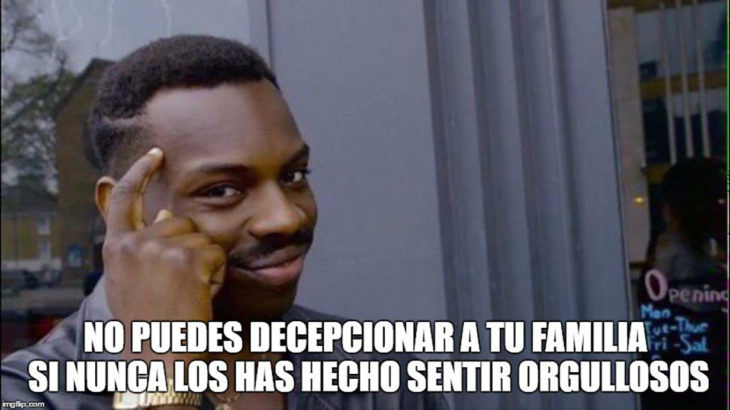 meme de Kayode sobre decepcionar a tu familia