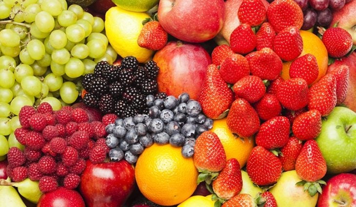 frutas de colores