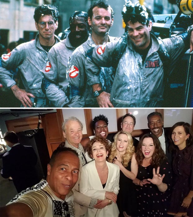 actores de ghostbusters 1984 vs 2016