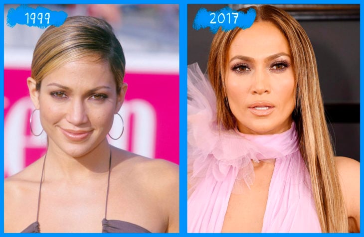 jennifer lopez antes y después