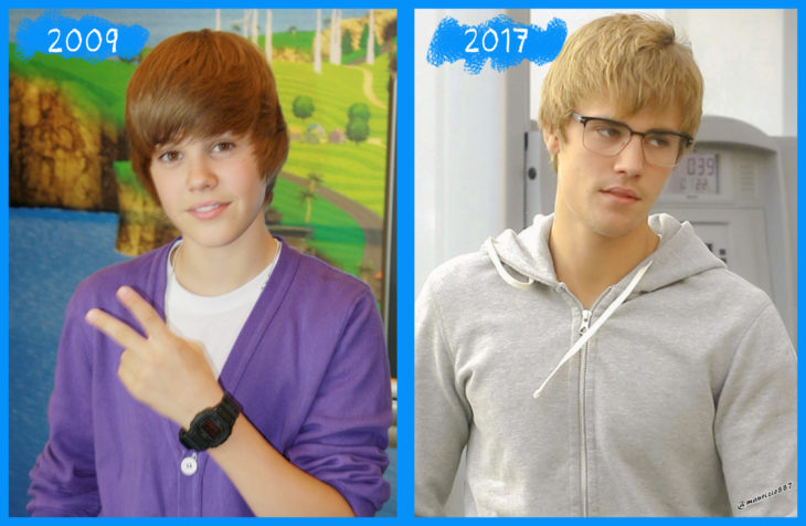 justin bieber antes y después