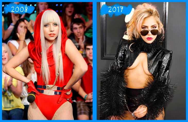 lady gaga antes y después