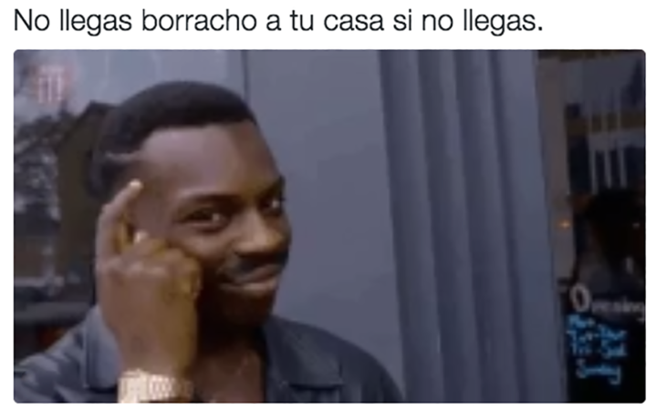 meme de Kayode sobre llegar borracho a casa