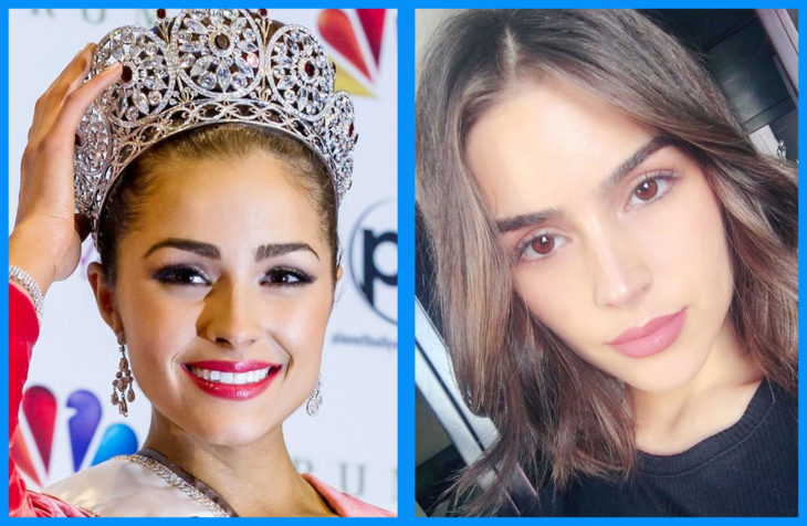 Olivia Culpo con y sin maquillaje