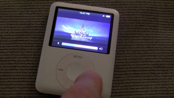 ipod nano reproduciendo película