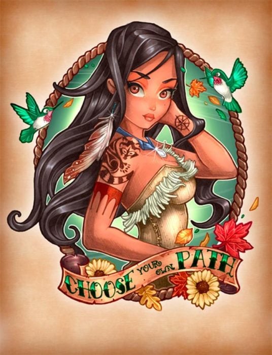 pocahontas pin up