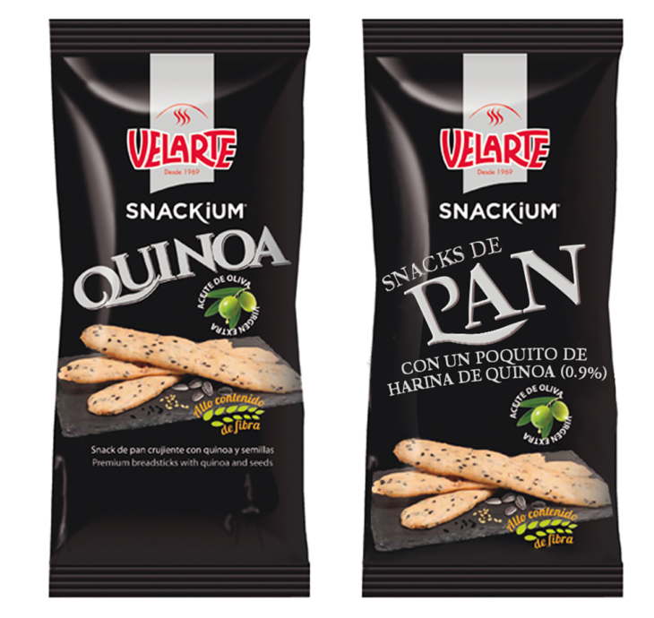 etiqueta real de pan de quinoa