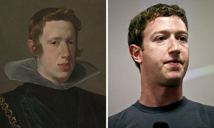 Rey de España Felipe IV y Mark Zuckerberg
