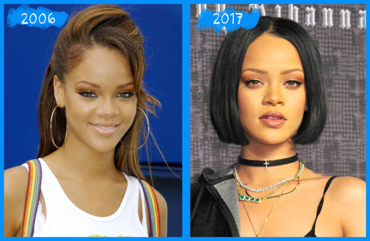 rihanna antes y después