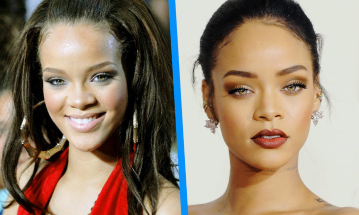 rihanna antes y después