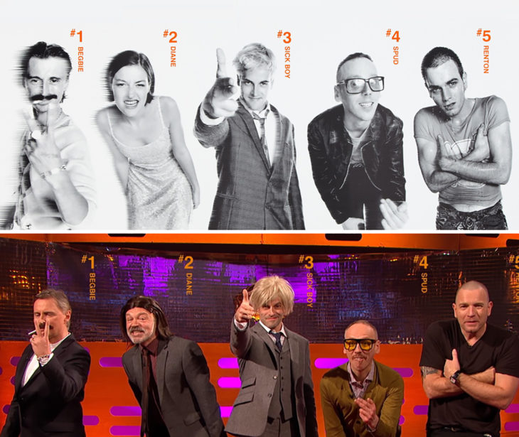 actores de Trainspotting - 1996 vs 2017