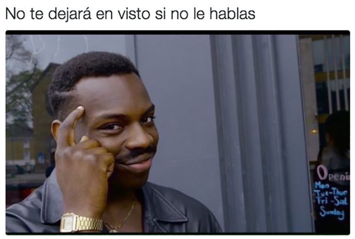 meme de Kayode sobre dejar en visto