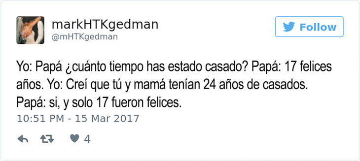 tuit graciosos sobre el matrimonio 