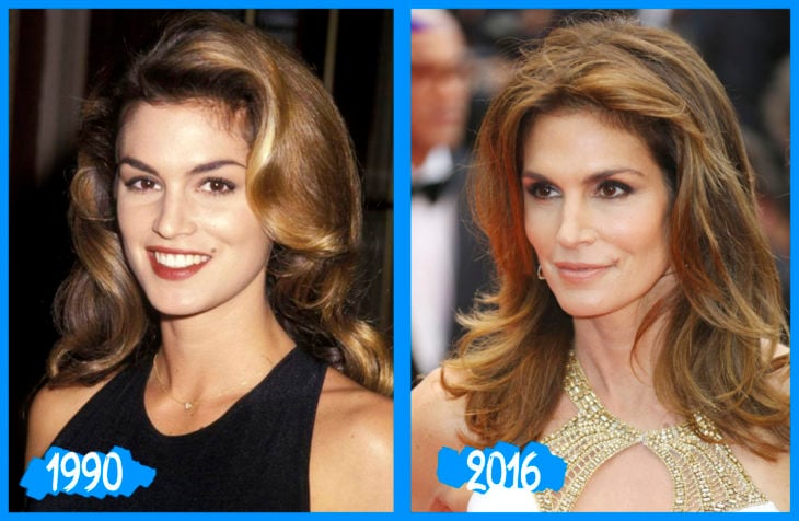 Cindy Crawford antes y desués