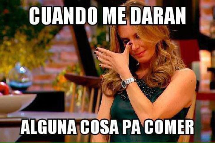 cuando me darán de comer meme mujer llorando