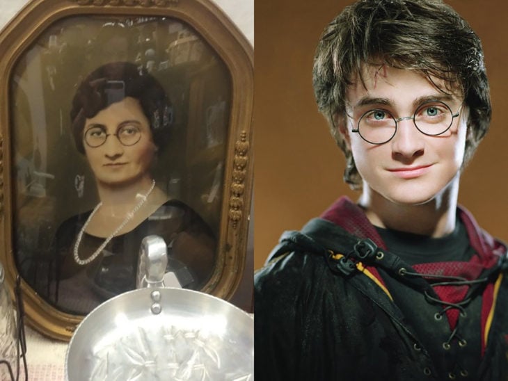 harry potter y mujer que se parece a él