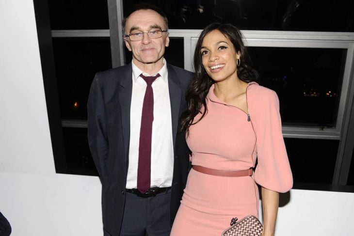 Danny Boyle y Rosario Dawson