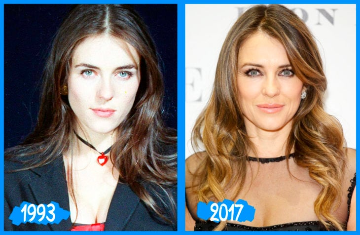 Elizabeth Hurley antes y después 