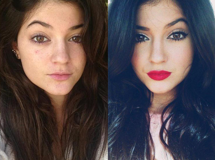 Kylie Jenner sin maquillaje