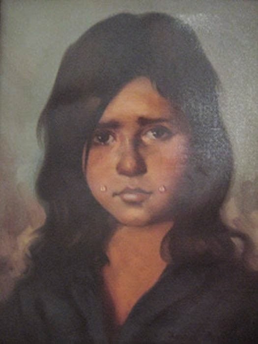 niña bruja pinturas que dan miedo