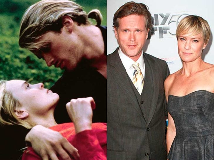  Robin wrigt y Cary Elwes