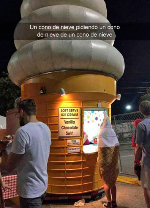 Snapchats divertidos - un cono pidiendo un cono 