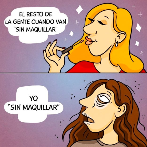 mujeres sin maquillaje