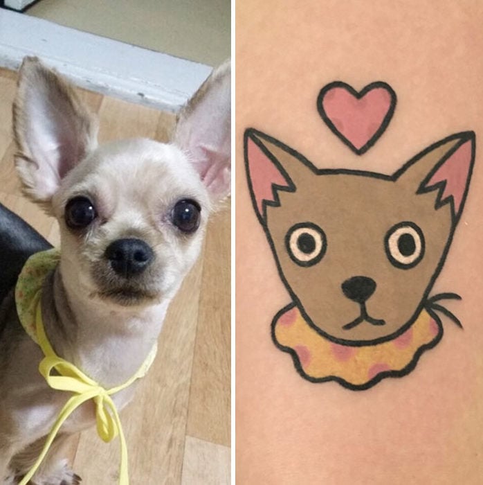 perro chihuahua tatuajes 