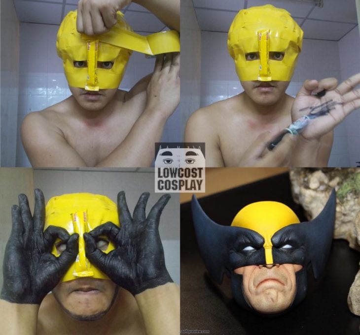 disfraz de bajo presupuesto de wolverine