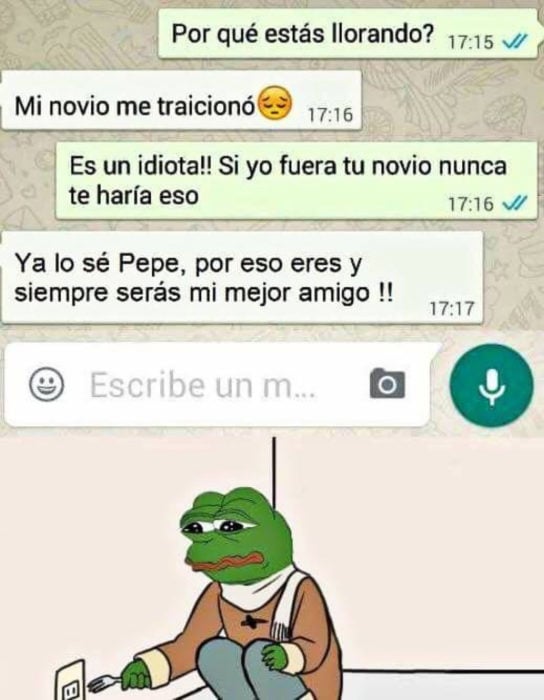 conversación whatsapp friendozne