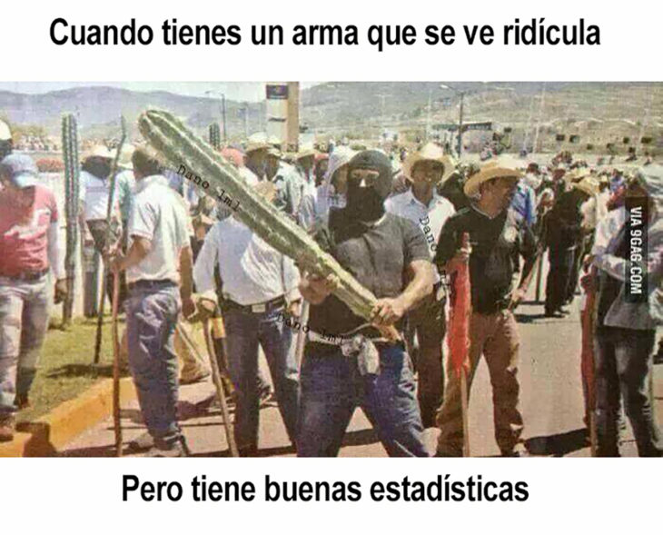 meme de hombre sosteniendo un cactus 