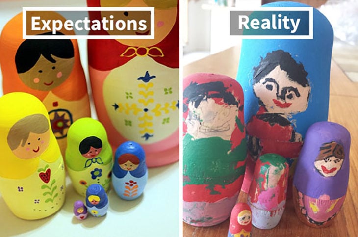muñequitas rusas expectativa vs realidad