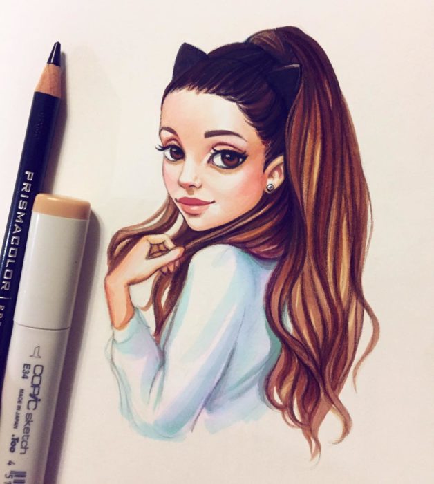 caricaturas rusas ariana grande