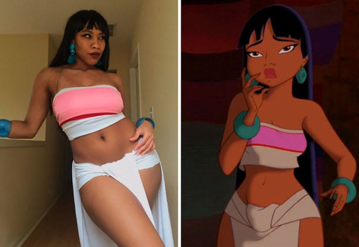 chica disfrazada de chel de road to el dorado