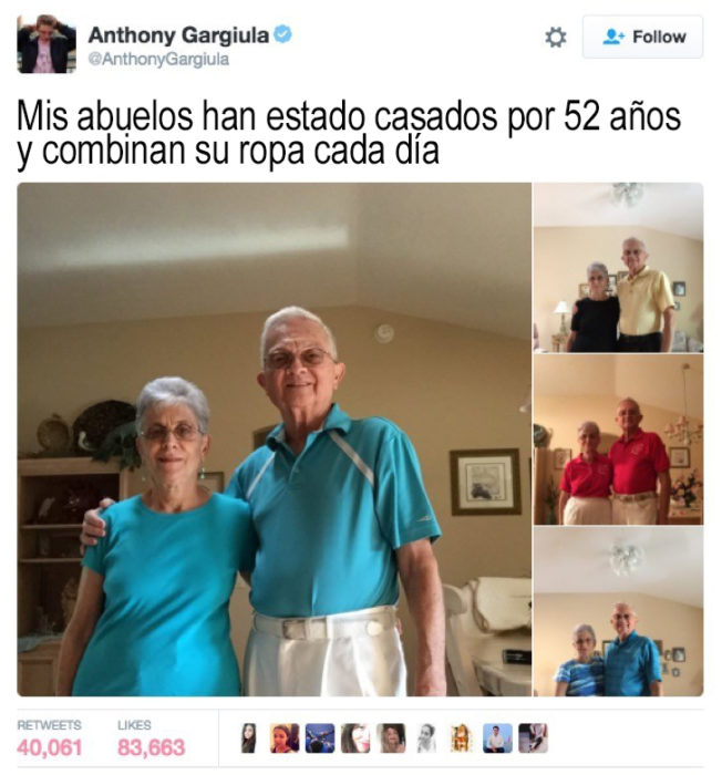 ancianos que combinan su ropa