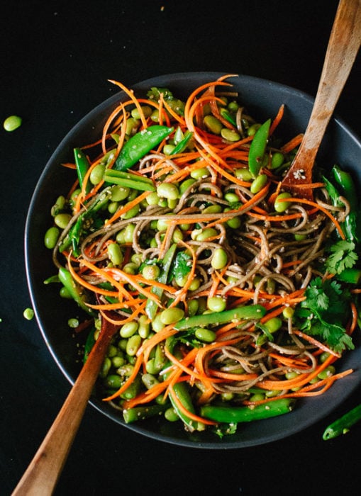 fideos fritos veganos