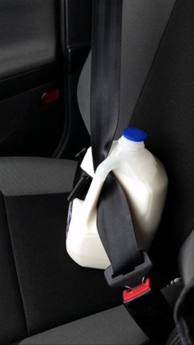 leche cinturón seguridad